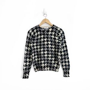Equipment Cashmere Houndstooth Sweater